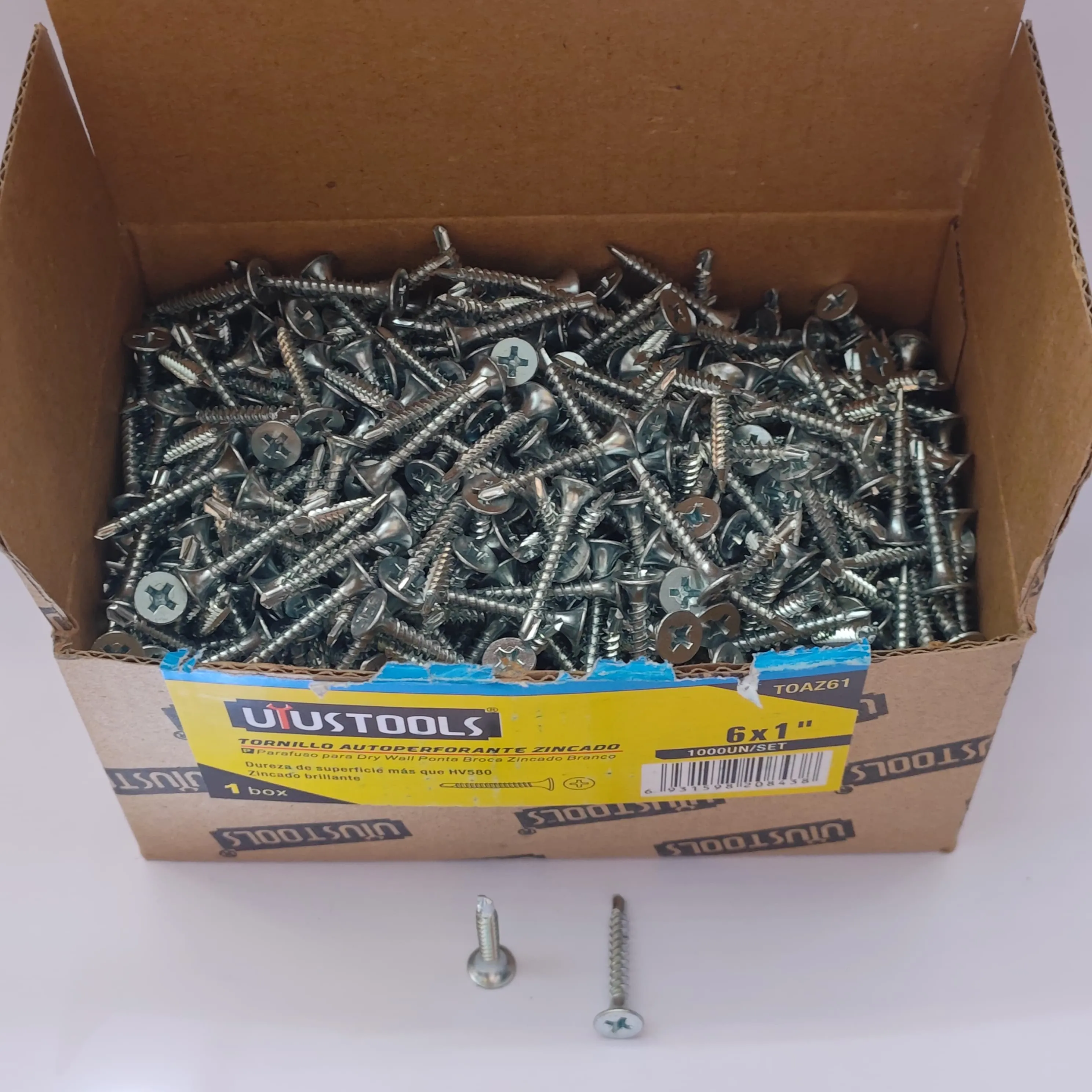 Tornillo Autoperforante Zincado 6X1 1000 und