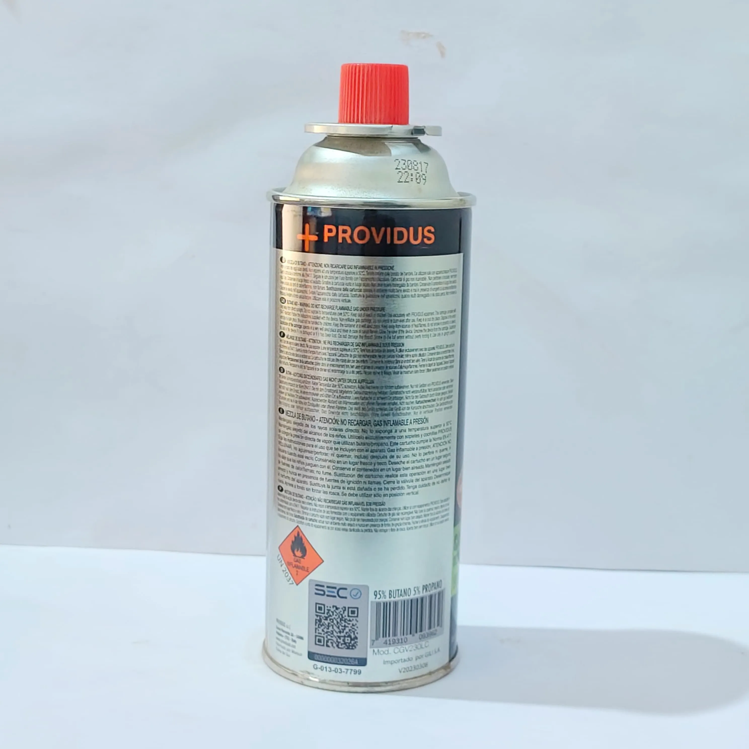 Cartucho de gas butano Largo