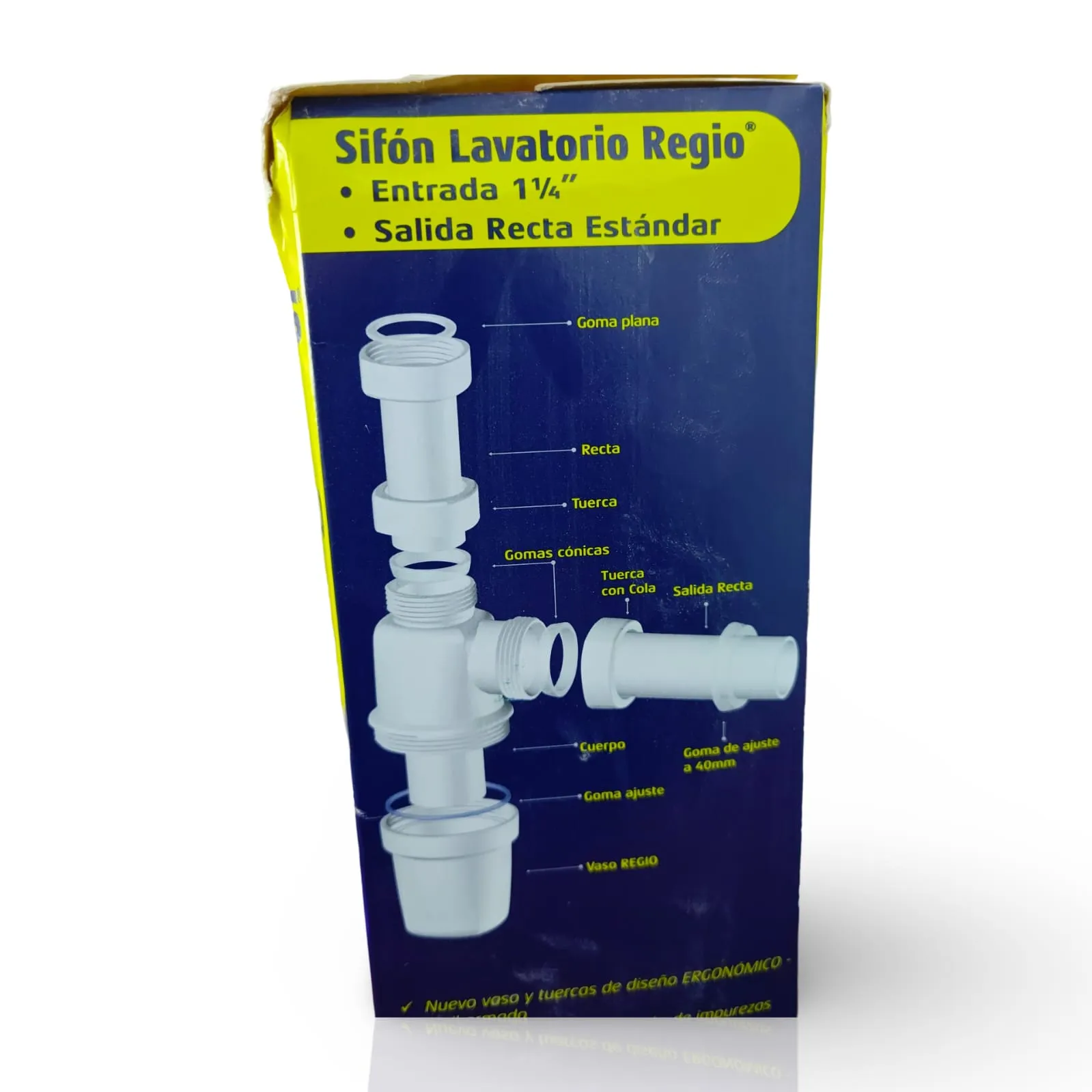 Sifon Lavatorio 32mm Recto