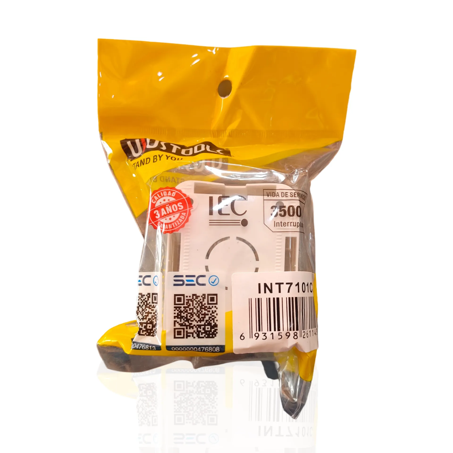 Interruptor simple sobrepuesto