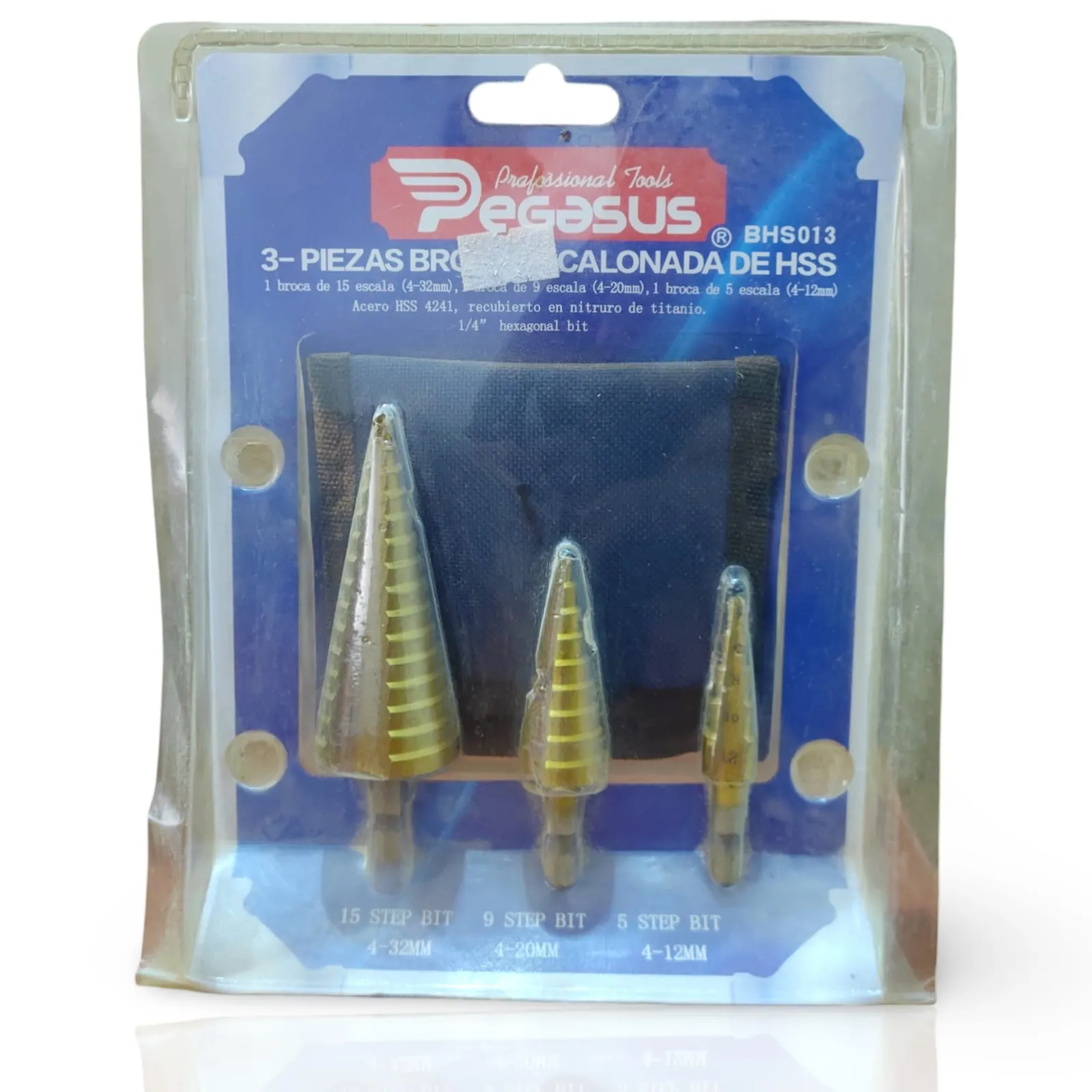 Pack de broca escalonada de HSS