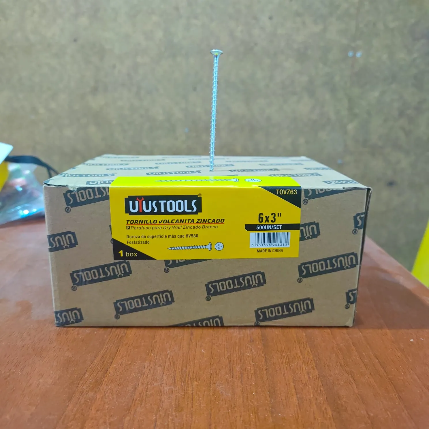 Tornillo Volcanita Zincado 6X3 500 und