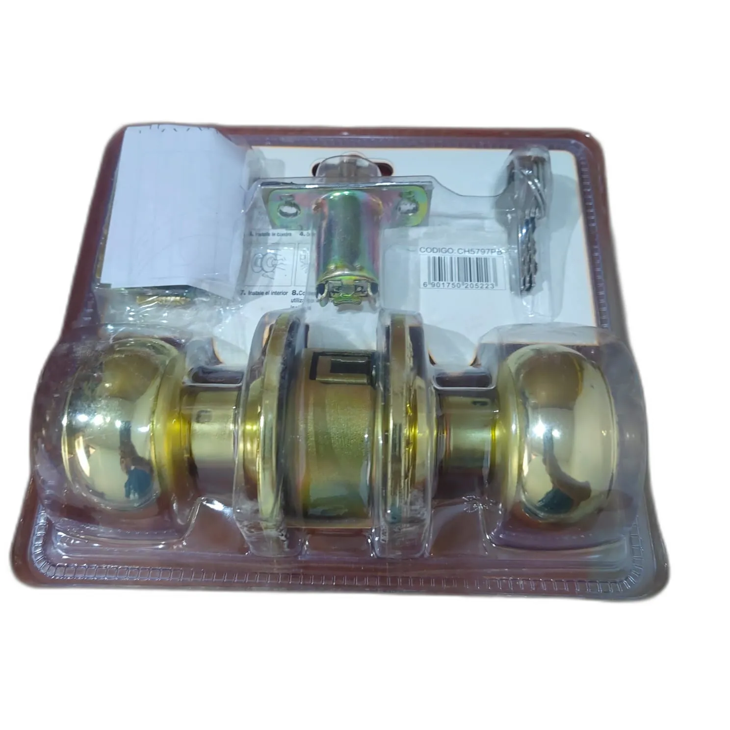 Cerradura cilíndrica de pomo (CHAPA INTERIOR)